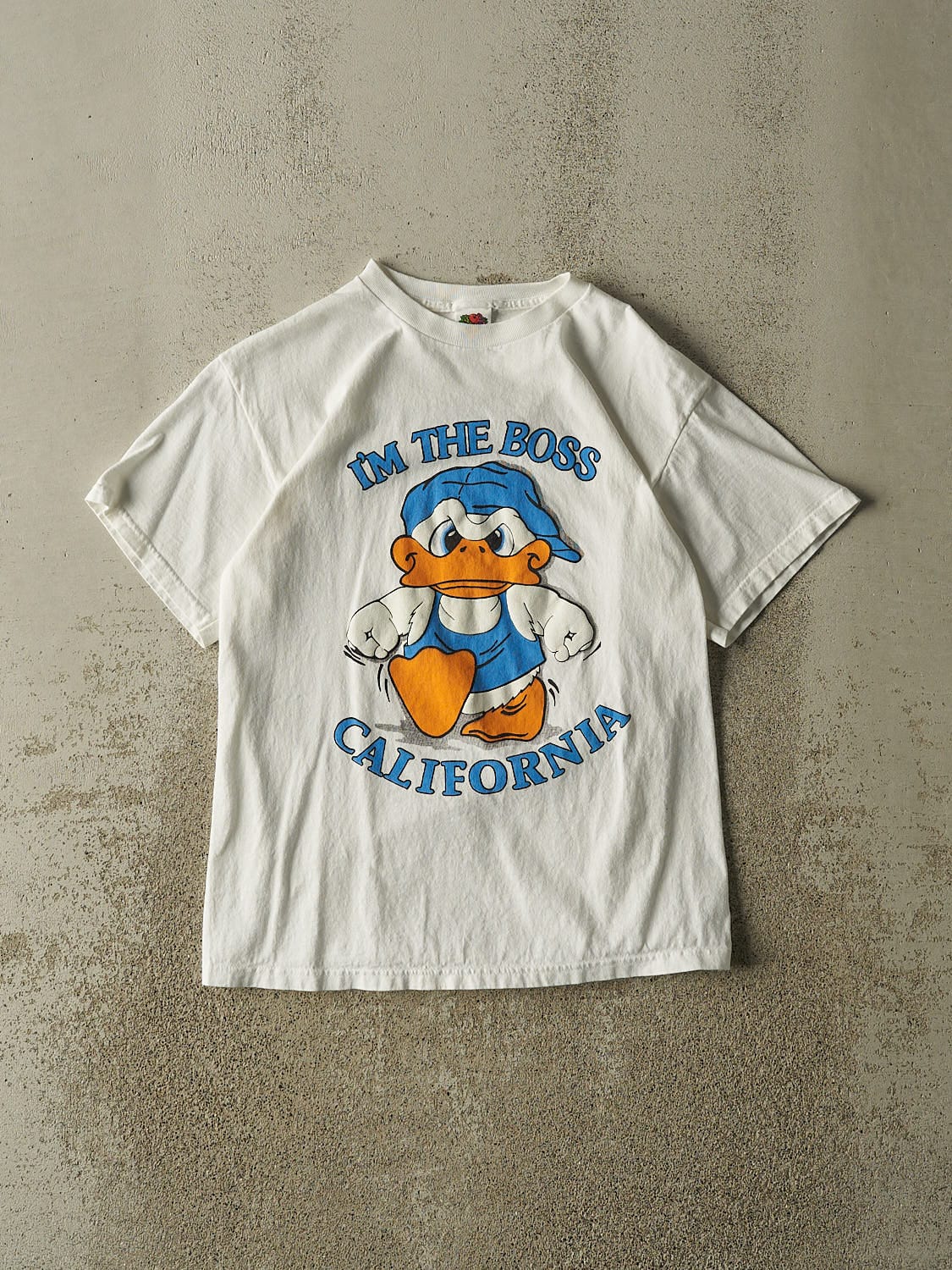 Vintage 90s White "I'm The Boss" California Tee (S/M)