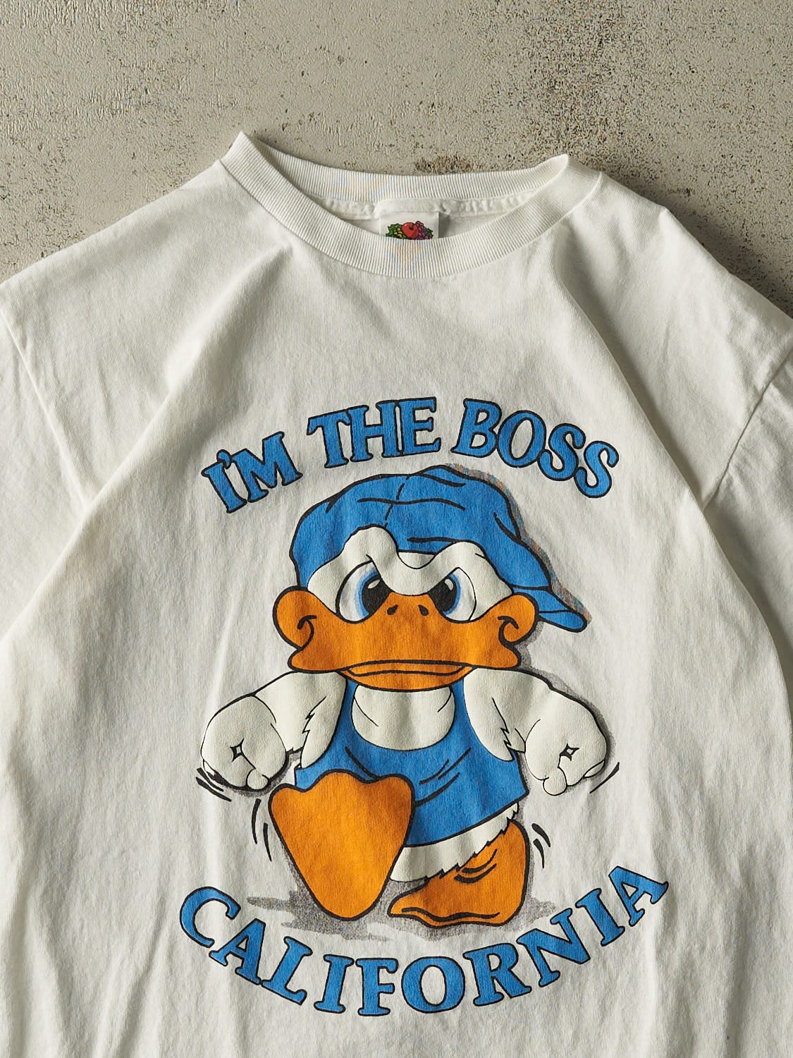 Vintage 90s White "I'm The Boss" California Tee (S/M)
