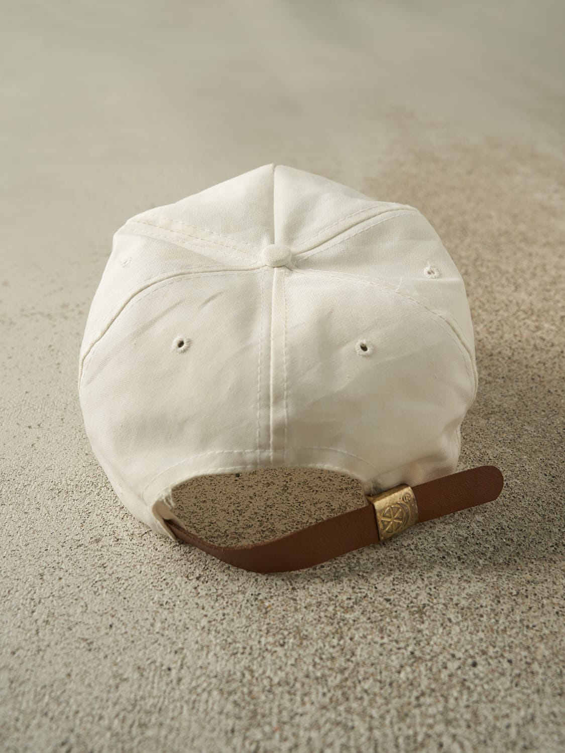 Vintage 80s White San Diego Embroidered Leather Strapback (O/S)