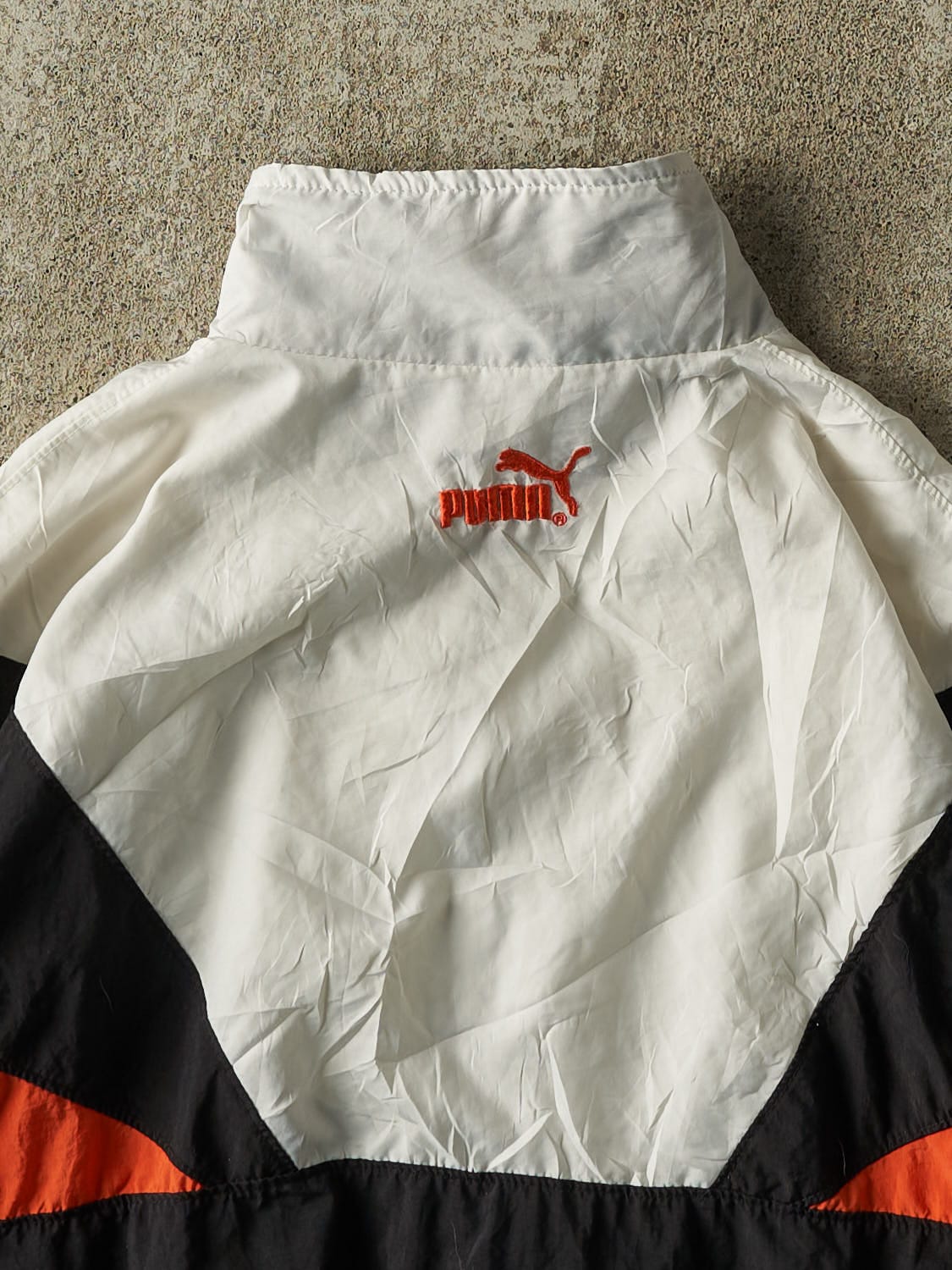 Vintage 90s Black Multi Colour Puma Windbreacker Jacket (M/L)