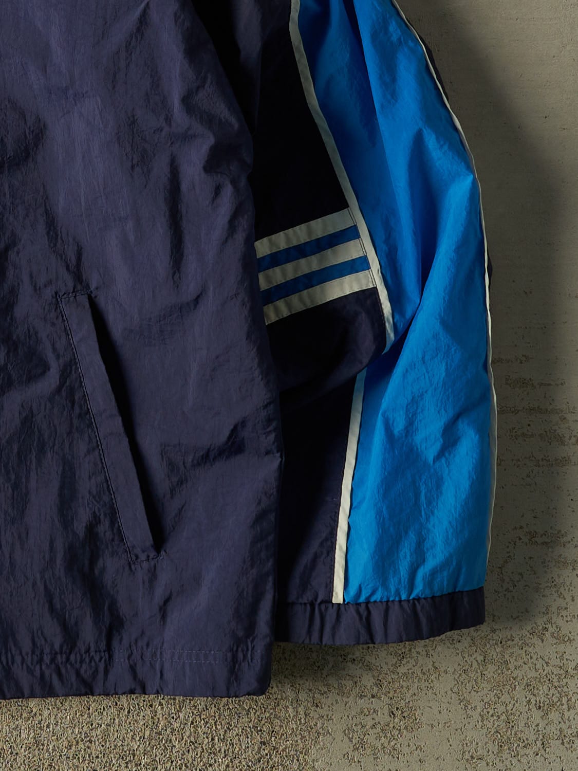 Vintage 90s Navy Blue Adidas Track Jacket (XL/XXL)