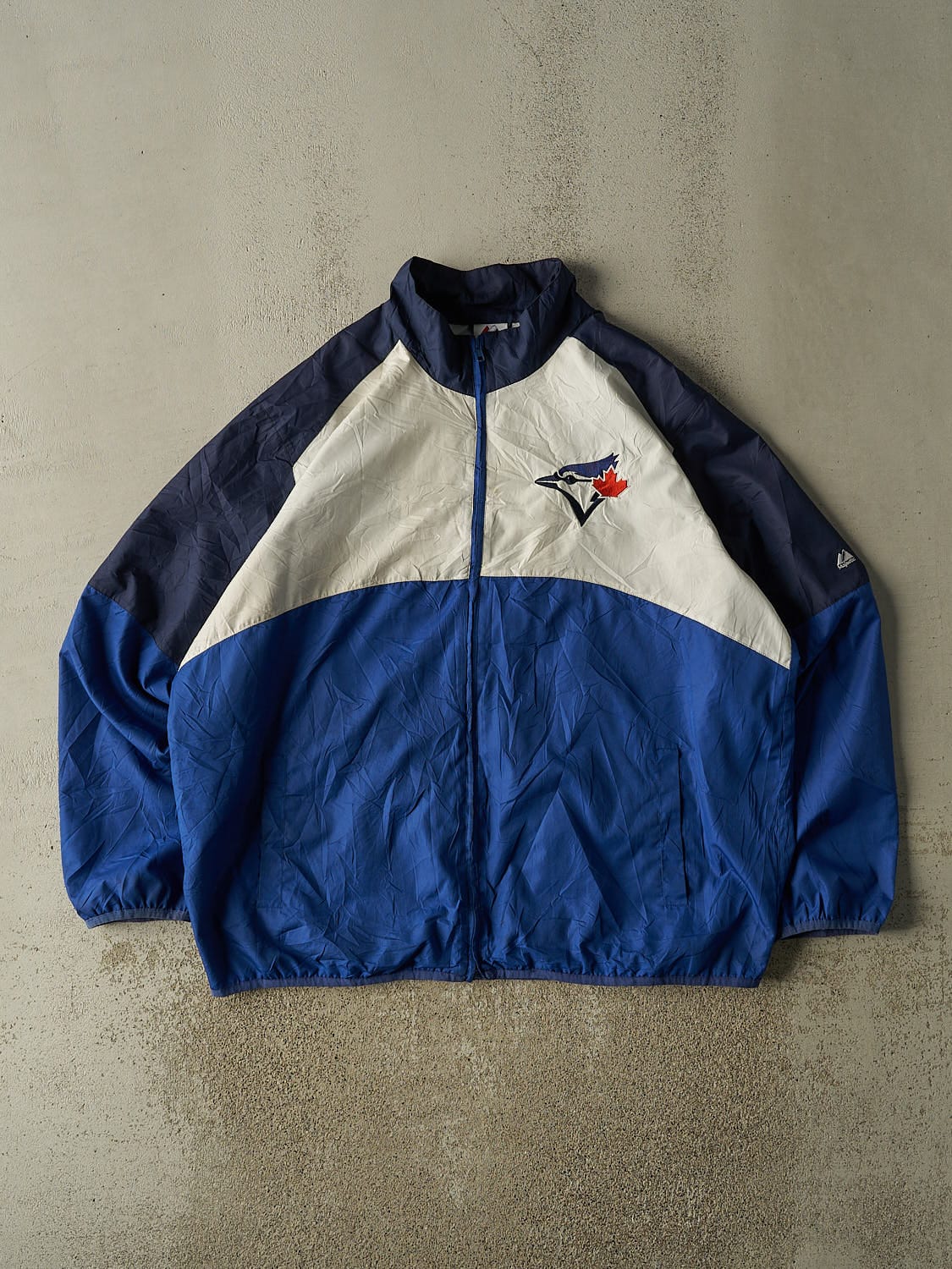 Vintage Y2K Blue Toronto Blue Jays Windbreaker Jacket (XXXL)