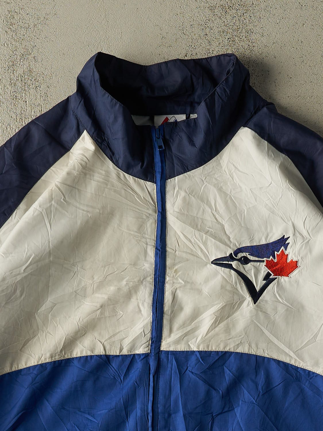 Vintage Y2K Blue Toronto Blue Jays Windbreaker Jacket (XXXL)