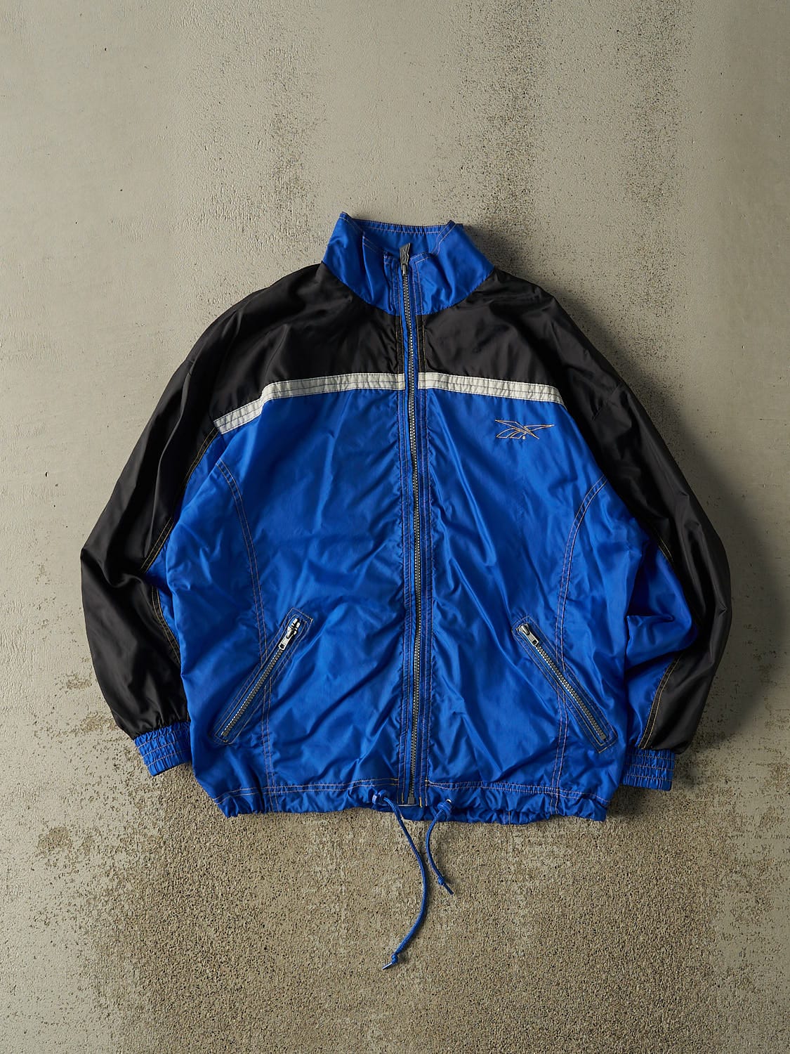 Vintage 90s Blue Reebok Windbreaker Jacket (M)