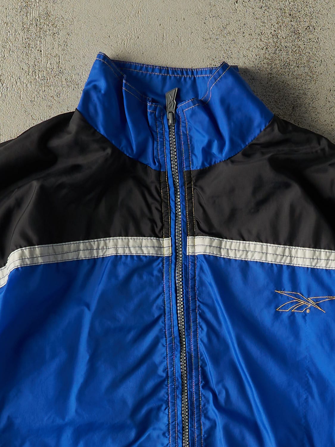 Vintage 90s Blue Reebok Windbreaker Jacket (M)