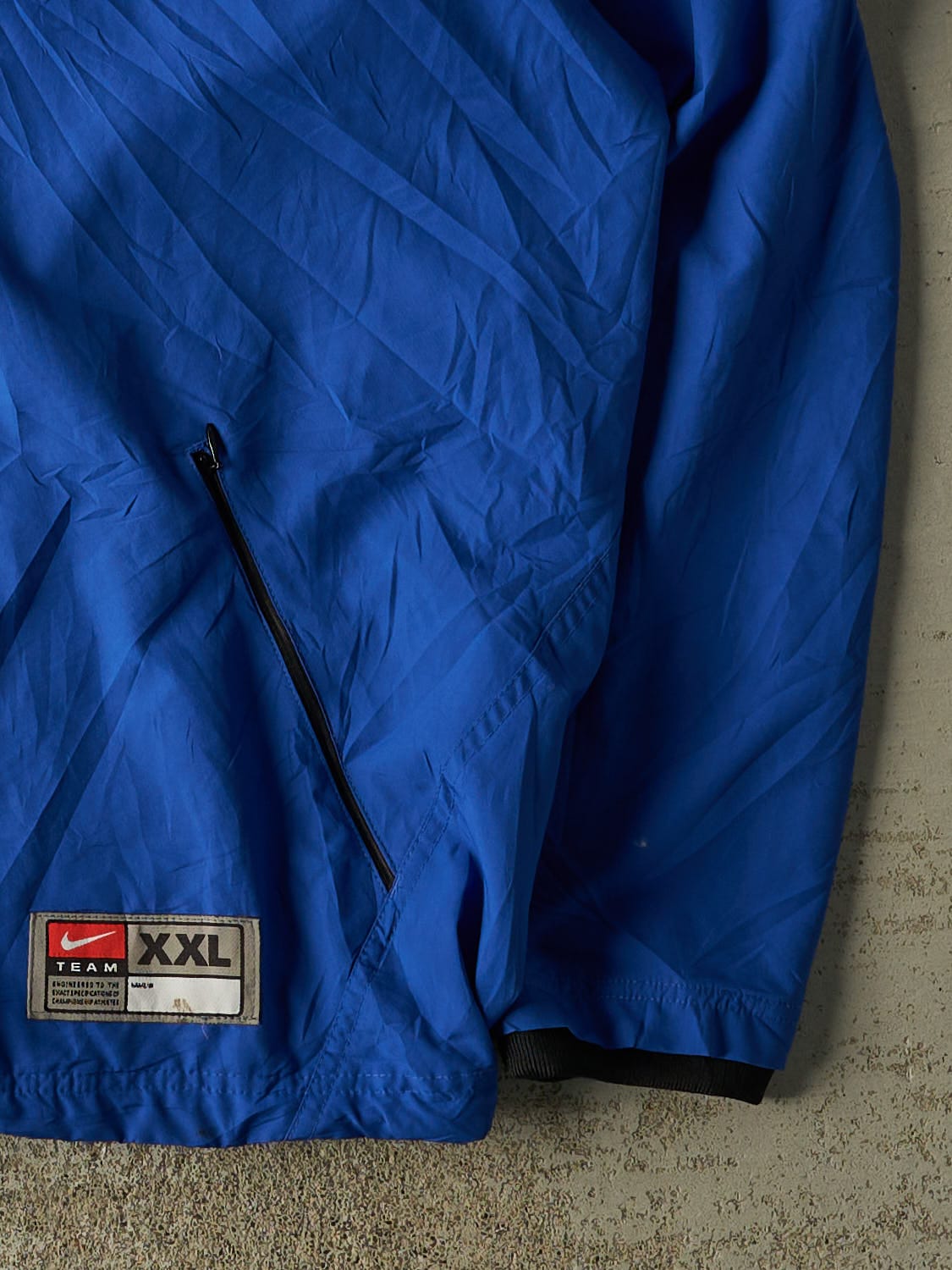 Vintage Y2K Blue Nike Duke University Quarter Zip Windbreaker Jacket (XXXL)