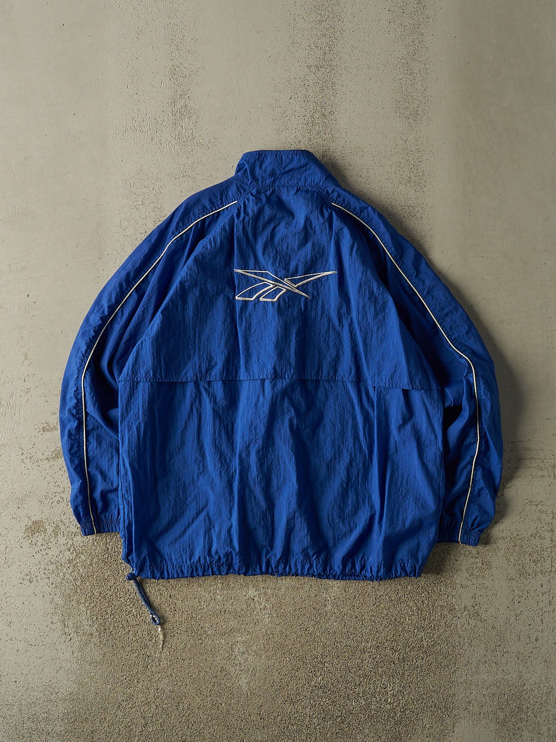 Vintage 90s Blue Reebok Embroidered Windbreaker Jacket (XL/XXL)