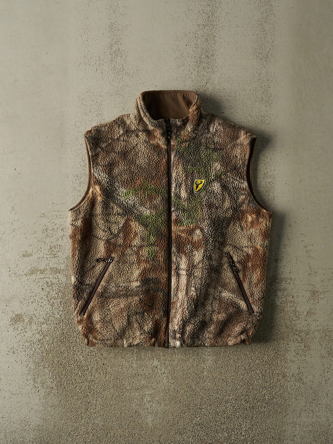 Vintage 90s Camo Fleece Vest (M/L)