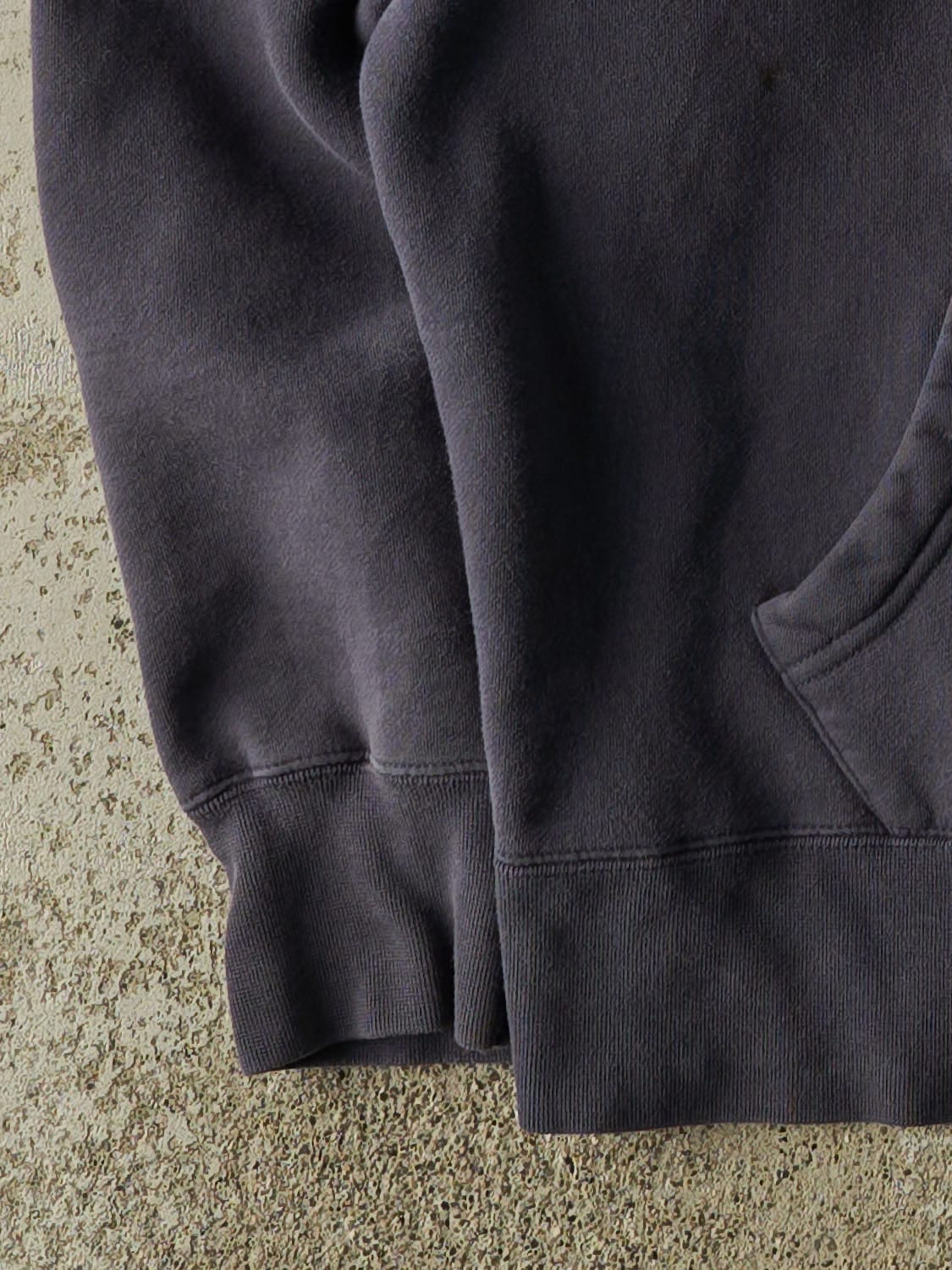 Vintage 90s Slate Blue Roots Zip Up Hoodie (M/L)