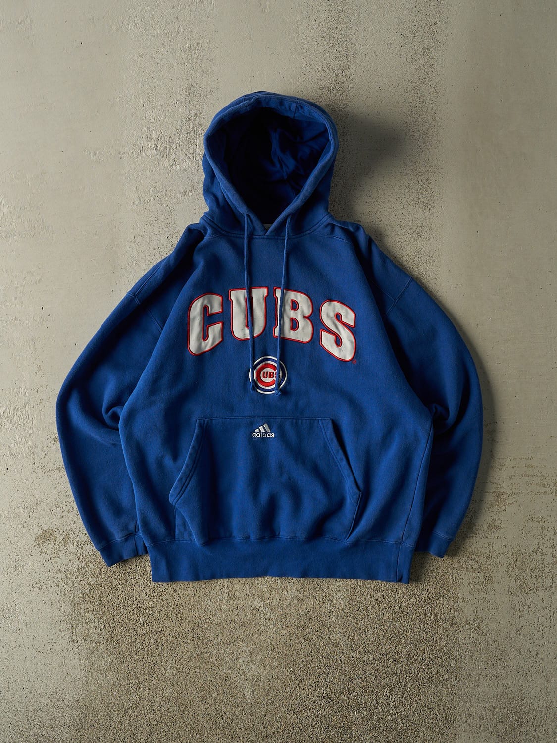 Vintage Y2K Royal Blue Adidas Chicago Cubs Hoodie (L/XL)