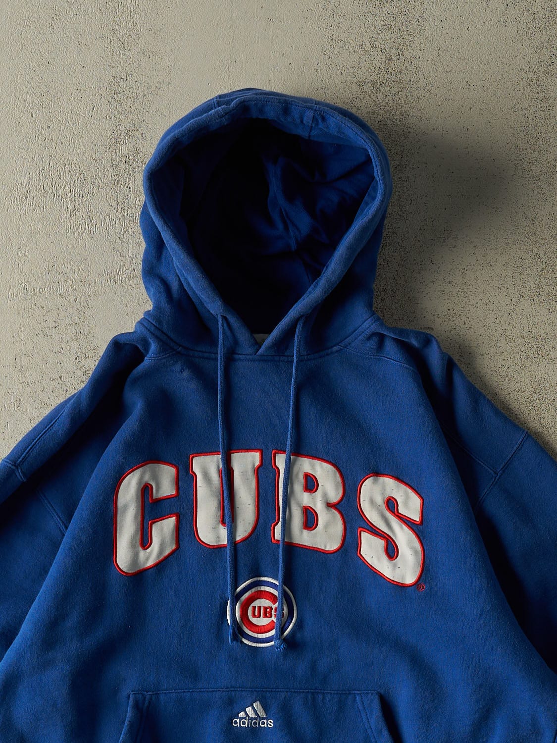 Vintage Y2K Royal Blue Adidas Chicago Cubs Hoodie (L/XL)