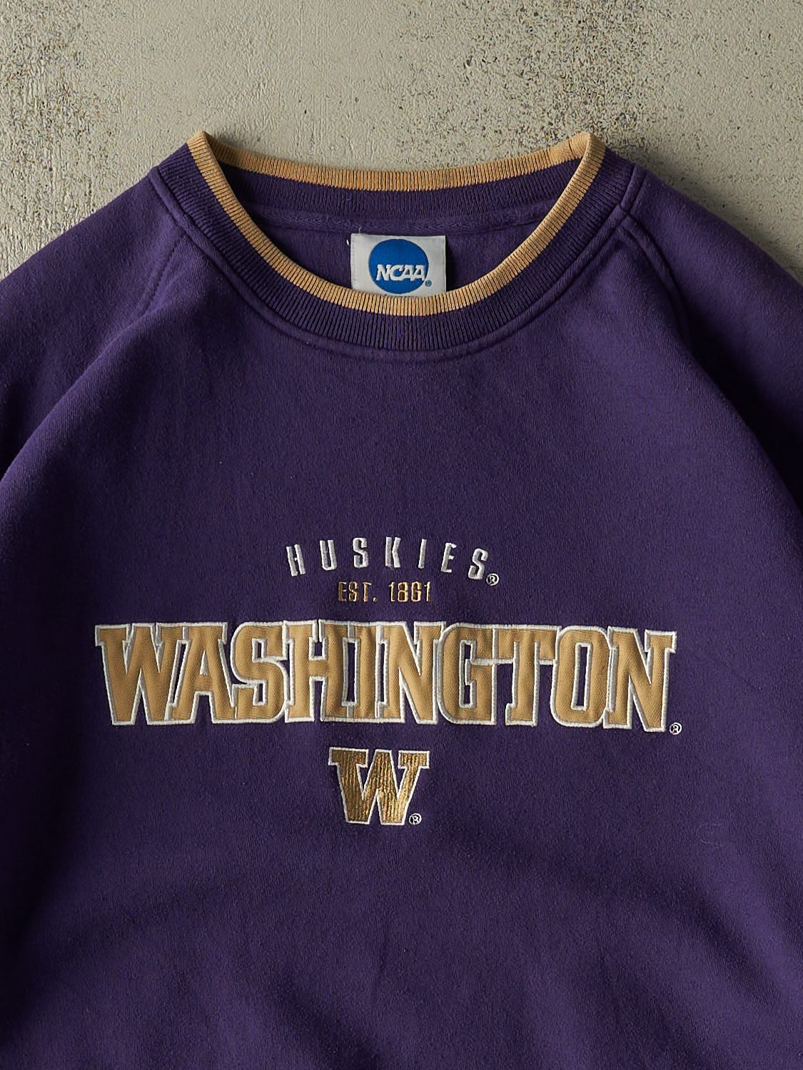 Vintage Y2K Purple University of Washington Huskies Crewneck (XXL)