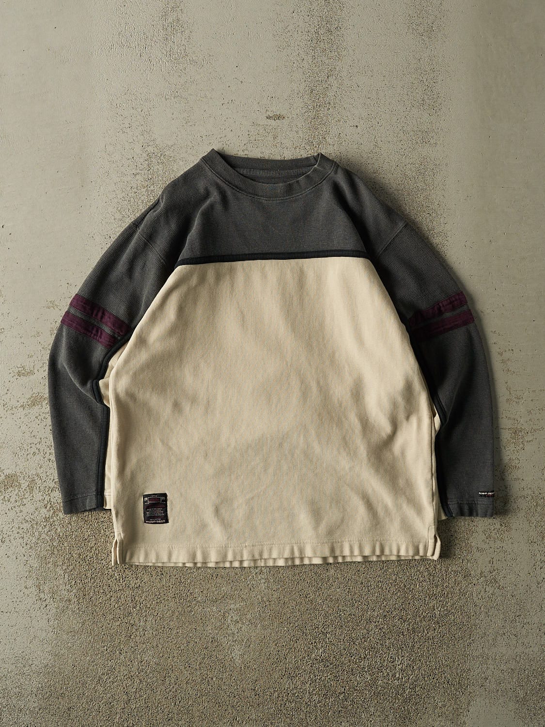 Vintage Y2K Beige Point Zero Thermal Long Sleeve (M/L)