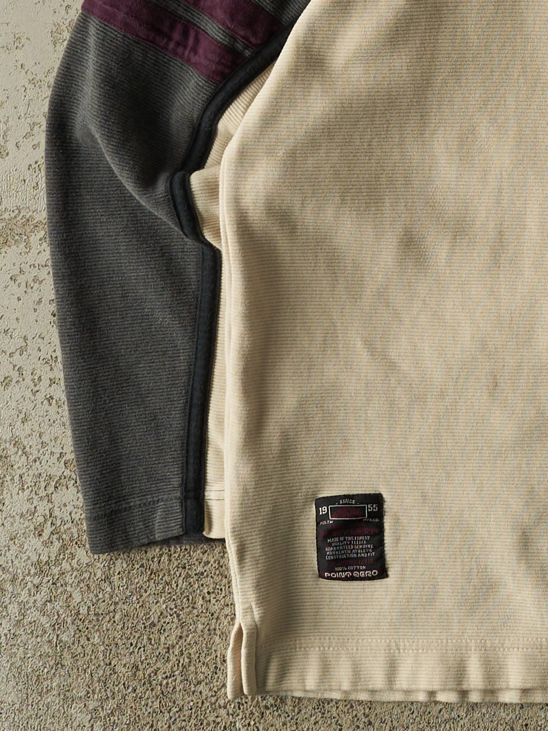 Vintage Y2K Beige Point Zero Thermal Long Sleeve (M/L)