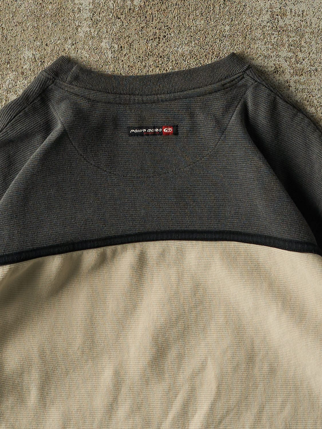 Vintage Y2K Beige Point Zero Thermal Long Sleeve (M/L)