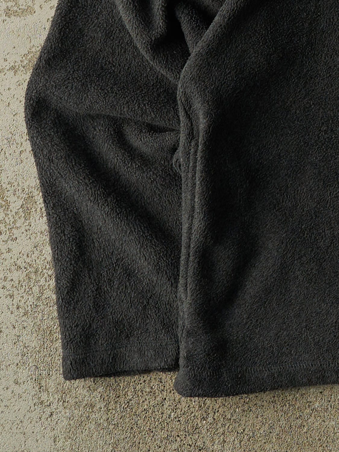 Vintage 90s Charcoal Grey Old Navy Quarter Zip Fleece (M/L)
