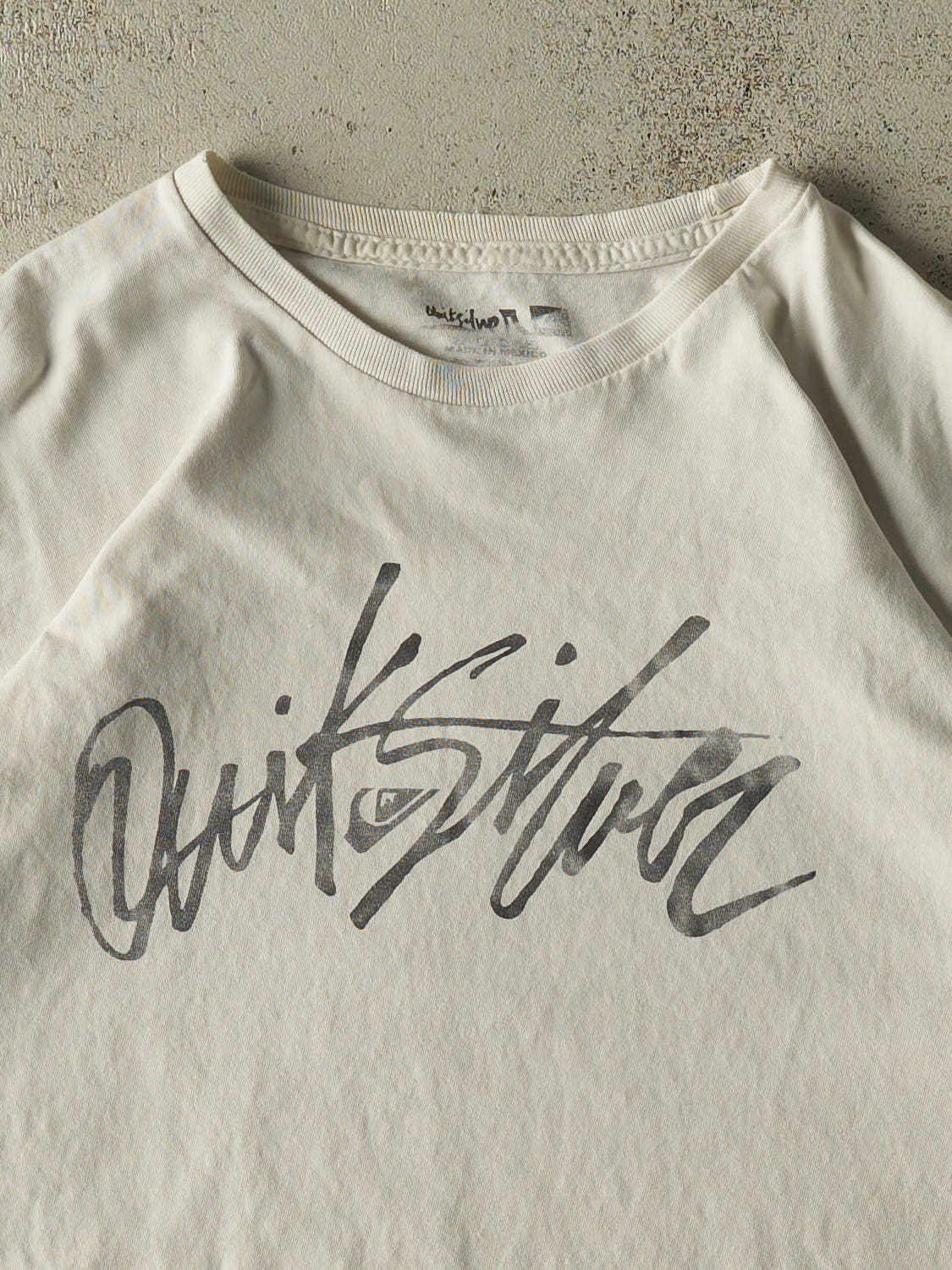 Vintage Y2K White Quiksilver Tee (L/XL)