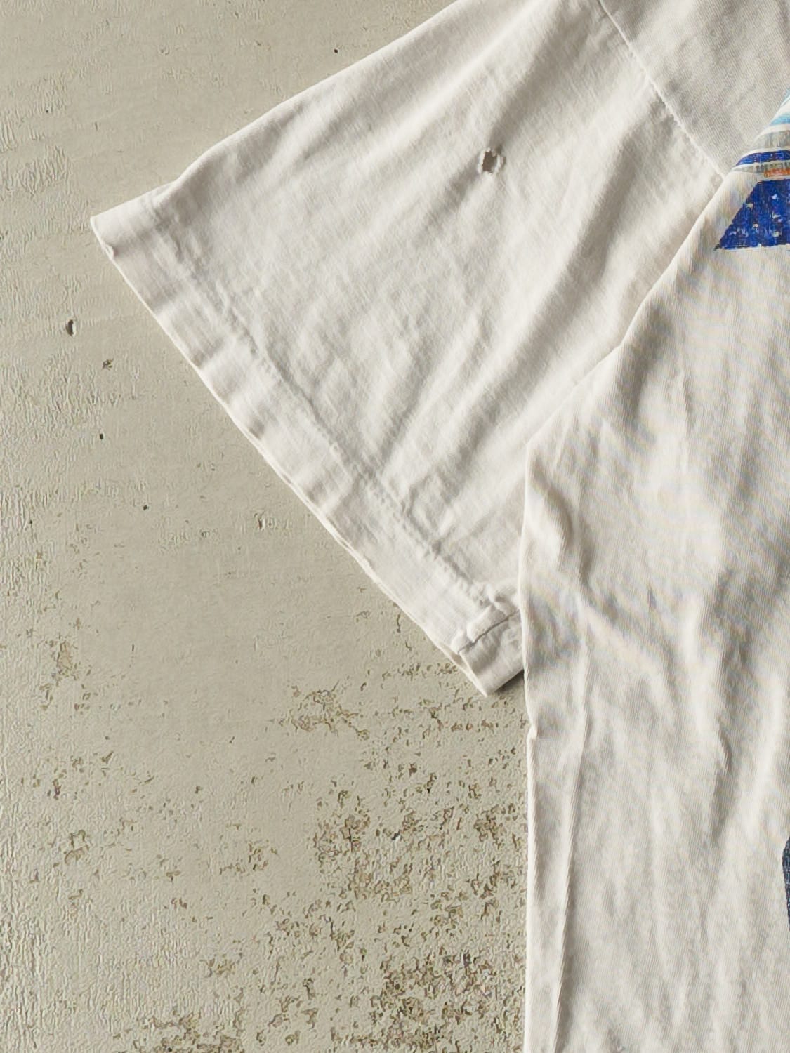 Vintage 92' White Dallas Cowboys Troy Aikman Tee (M/L)