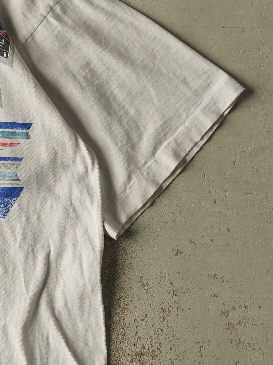 Vintage 92' White Dallas Cowboys Troy Aikman Tee (M/L)