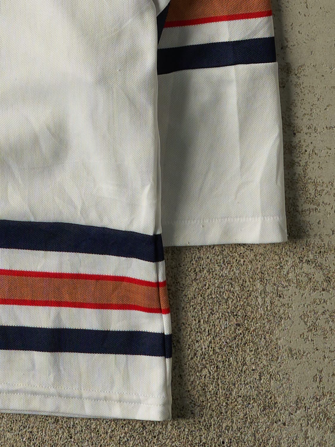Vintage Y2K White Edmonton Oilers Hockey Jersey (S)