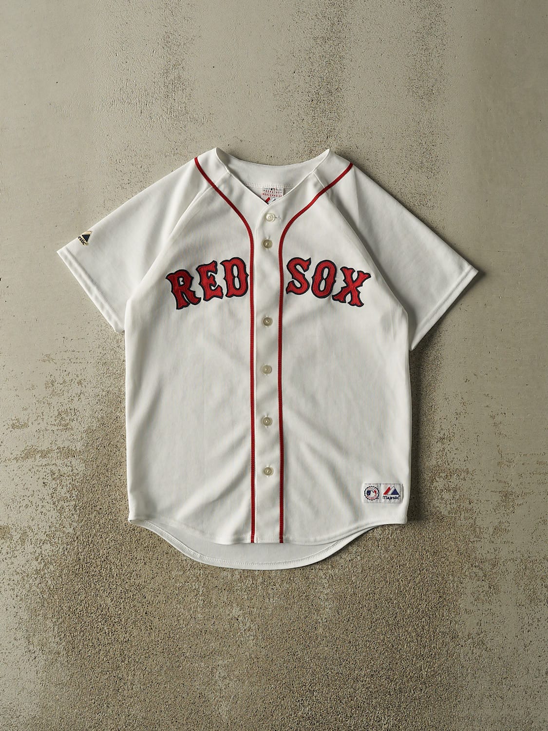 Vintage Y2K White Boston Red Sox #38 Curt Schilling Baseball Jersey (S/M)