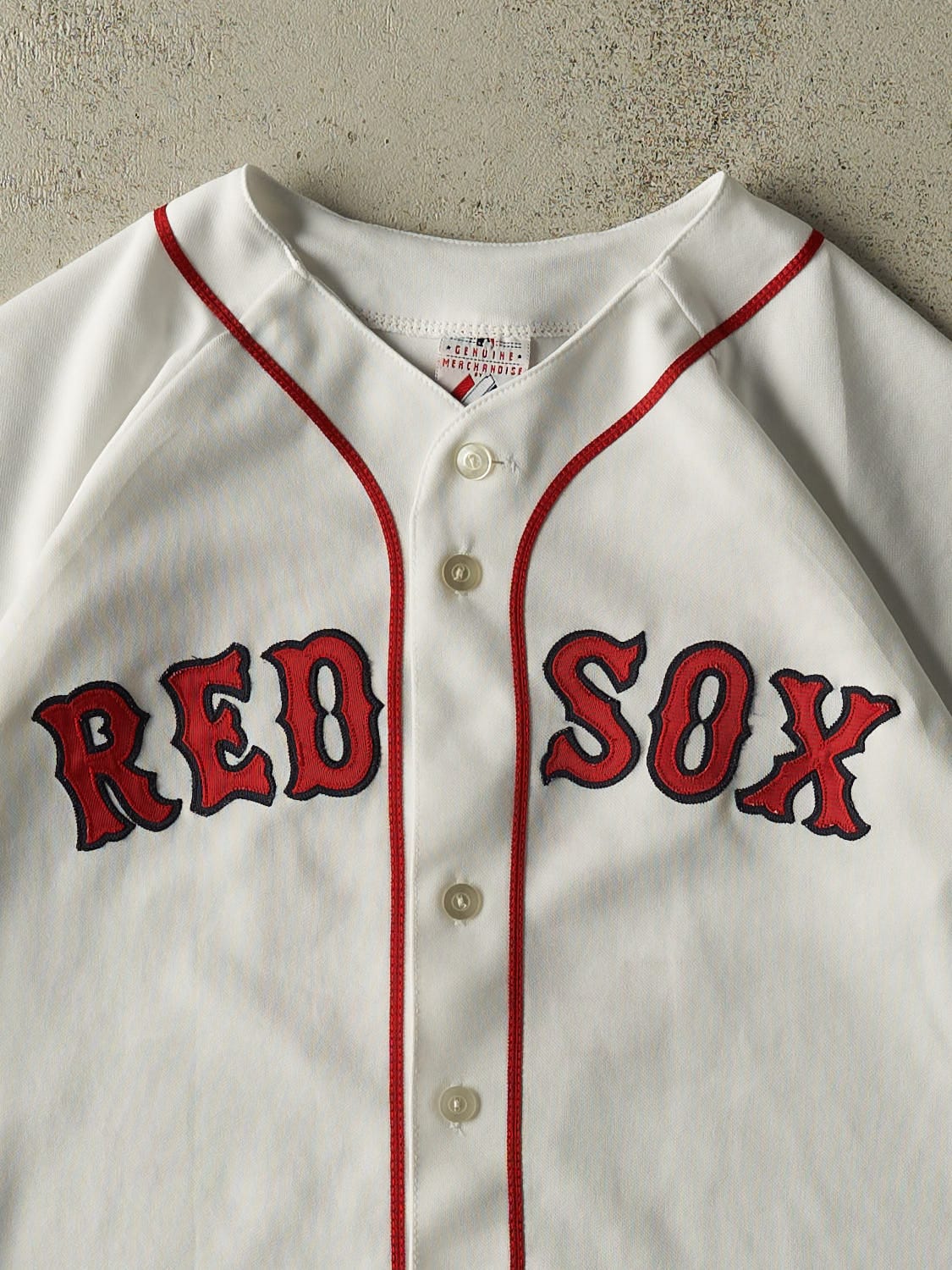 Vintage Y2K White Boston Red Sox #38 Curt Schilling Baseball Jersey (S/M)