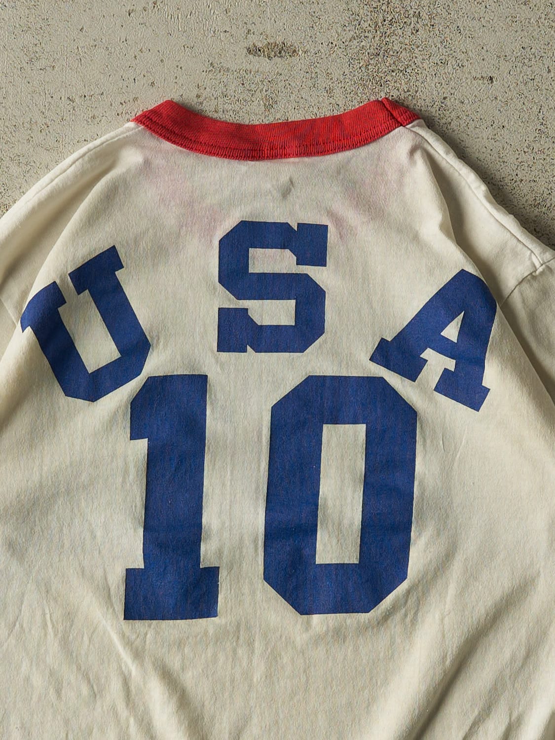 Vintage 80s White Debby Green Volleyball Ringer Baby Tee (XXS)