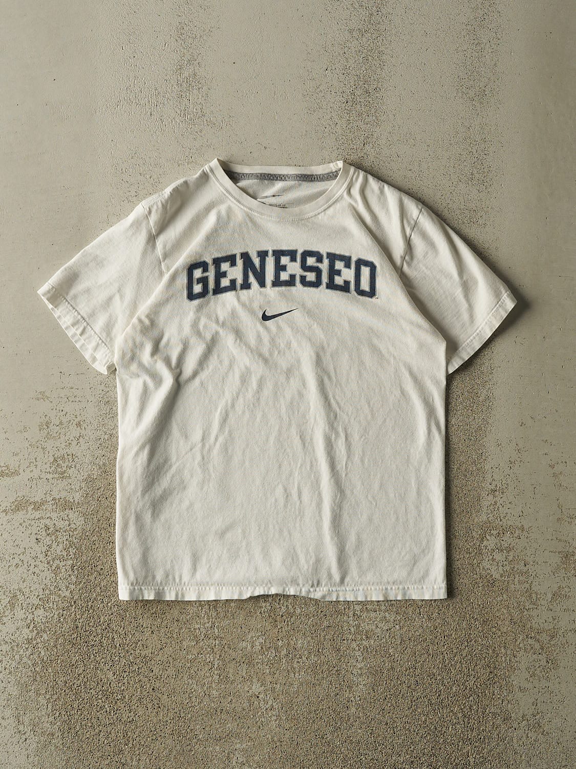 Vintage Y2K White Nike Geneseo Tee (S/M)