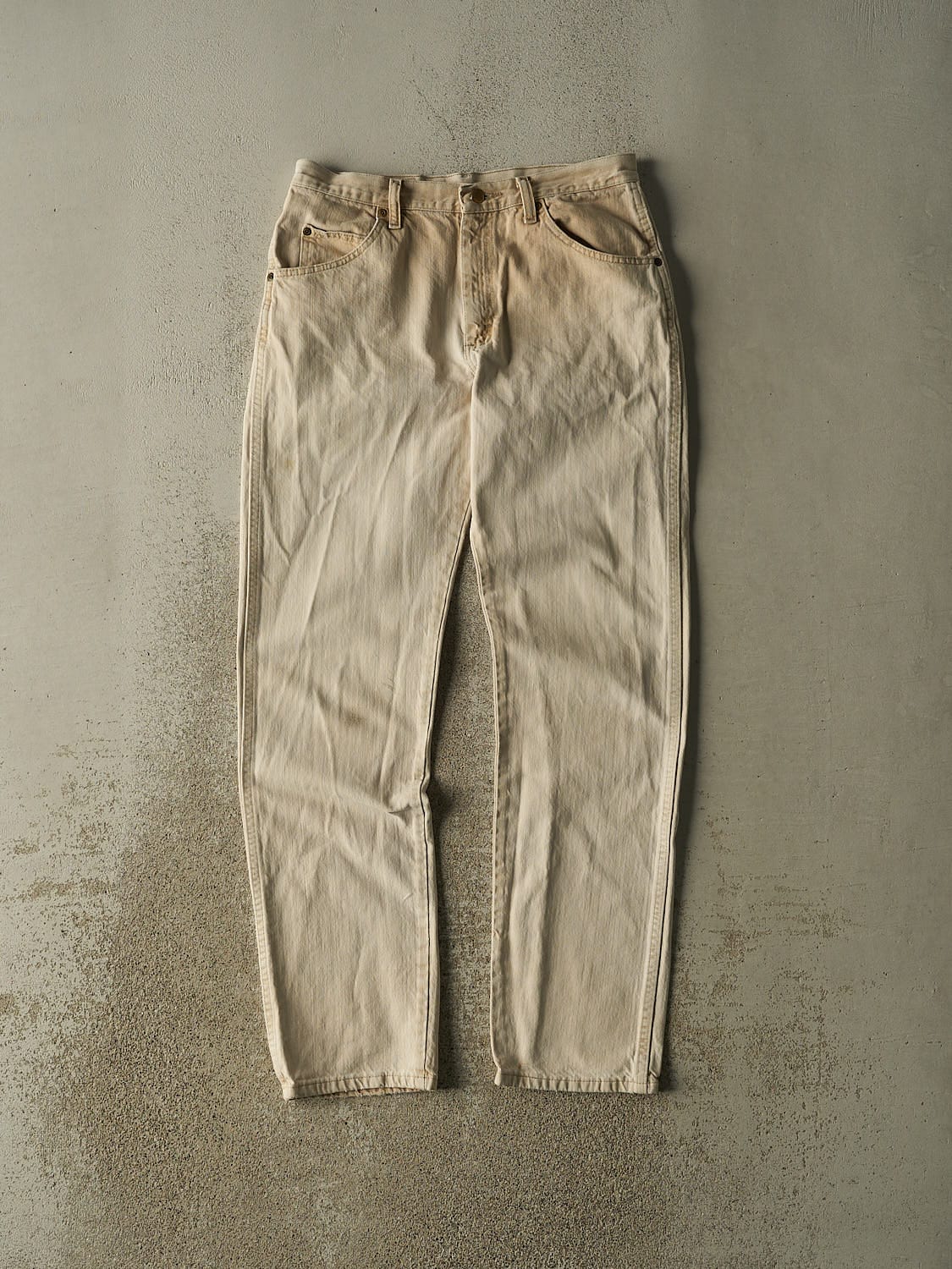 Vintage 90s Beige Wrangler Denim Pants (31x33)