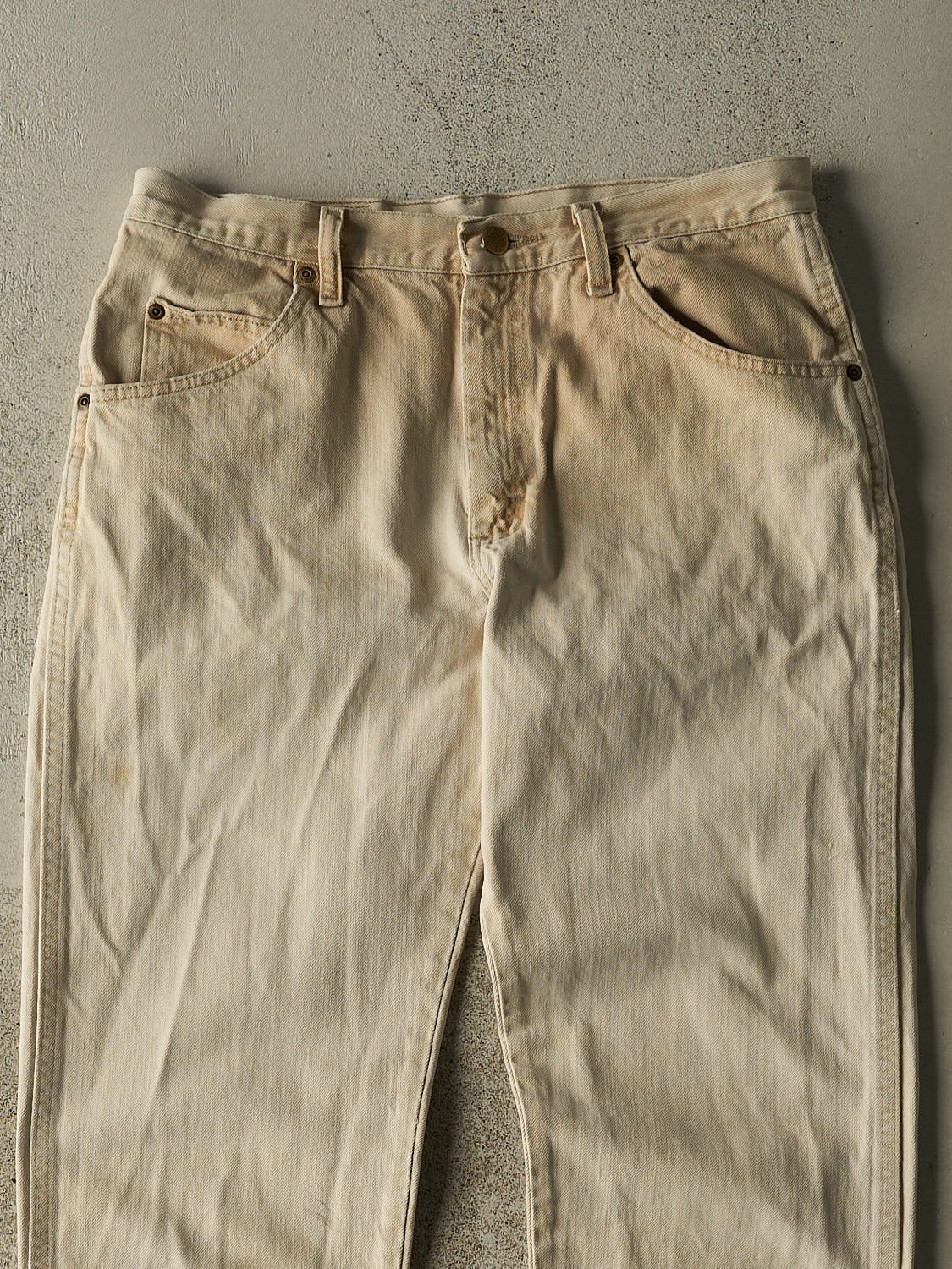 Vintage 90s Beige Wrangler Denim Pants (31x33)