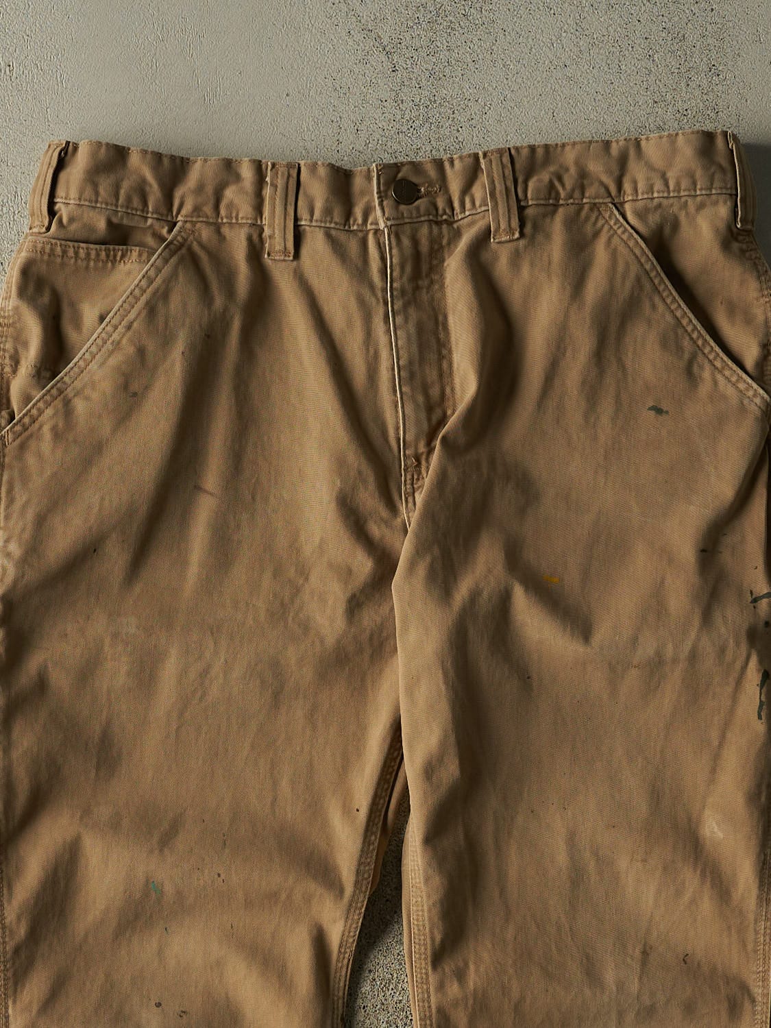 Vintage 90s Beige Carhartt Carpenter Pants (36x27.5)