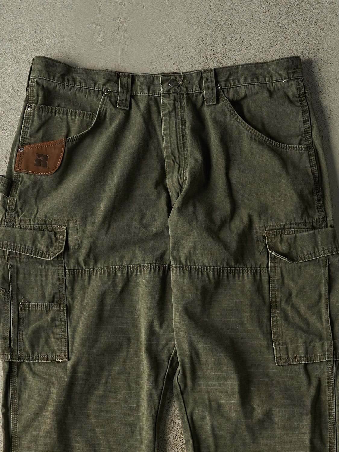 Vintage 90s Green Wrangler Riggs Utility Work Pants (36x31)