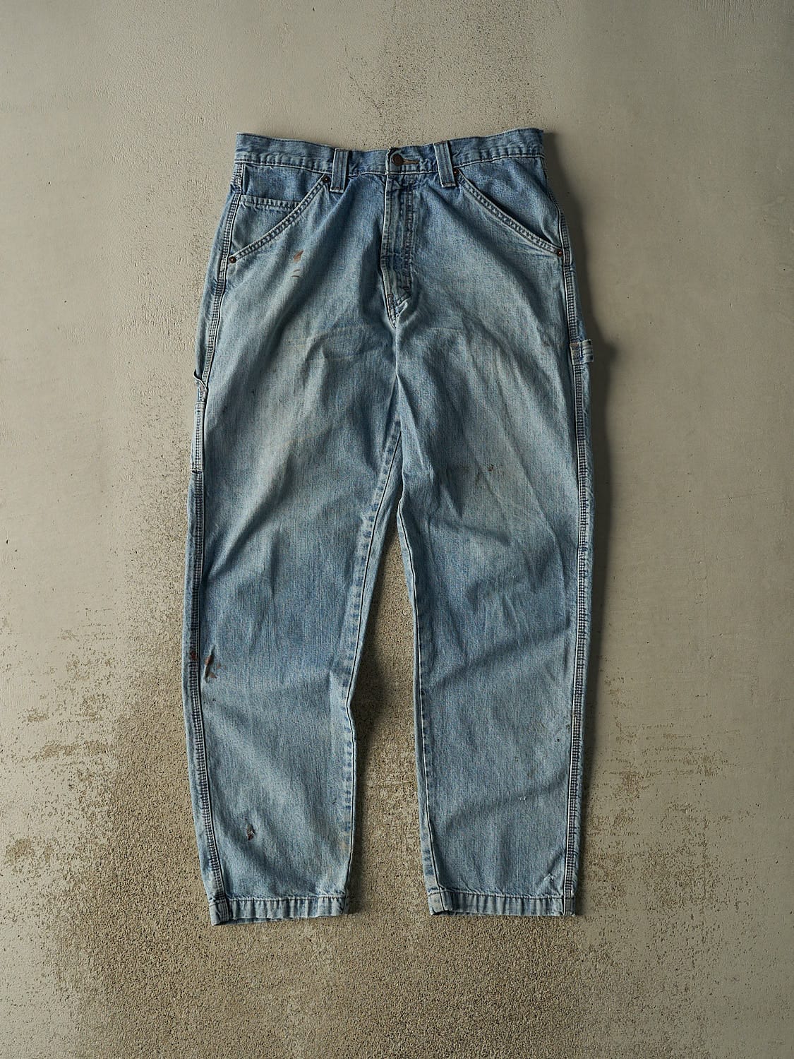 Vintage 90s Light Wash Levi's Carpenter Jeans (34x33)