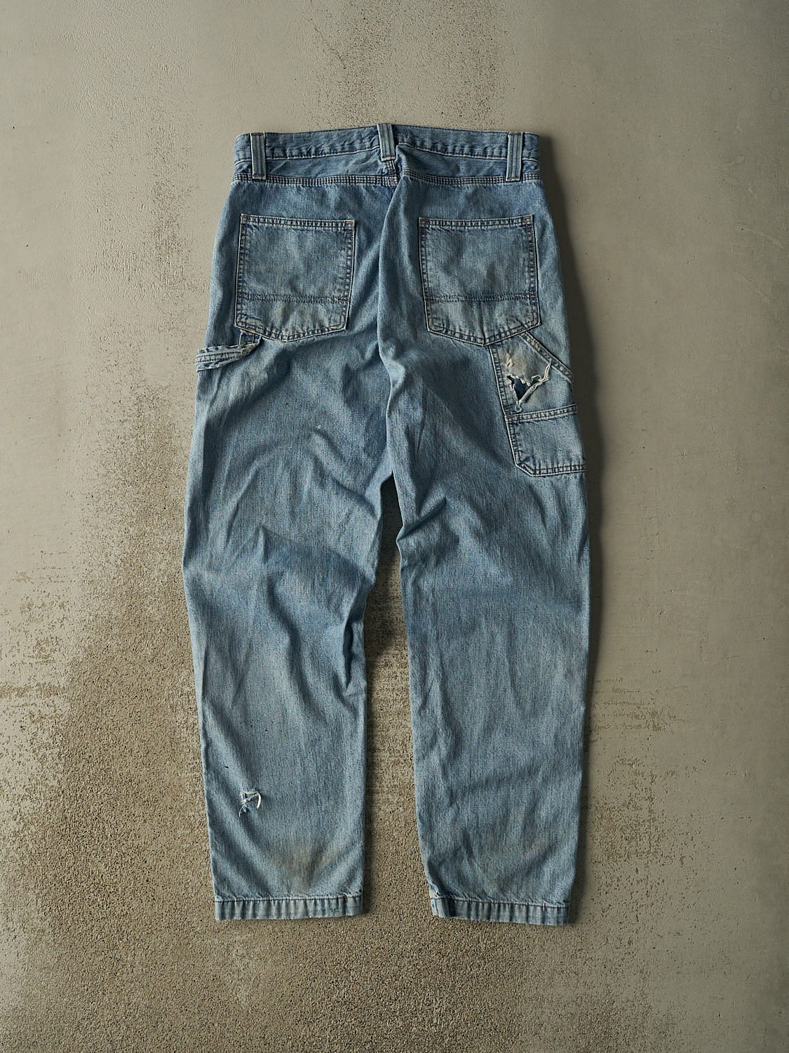 Vintage 90s Light Wash Levi's Carpenter Jeans (34x33)