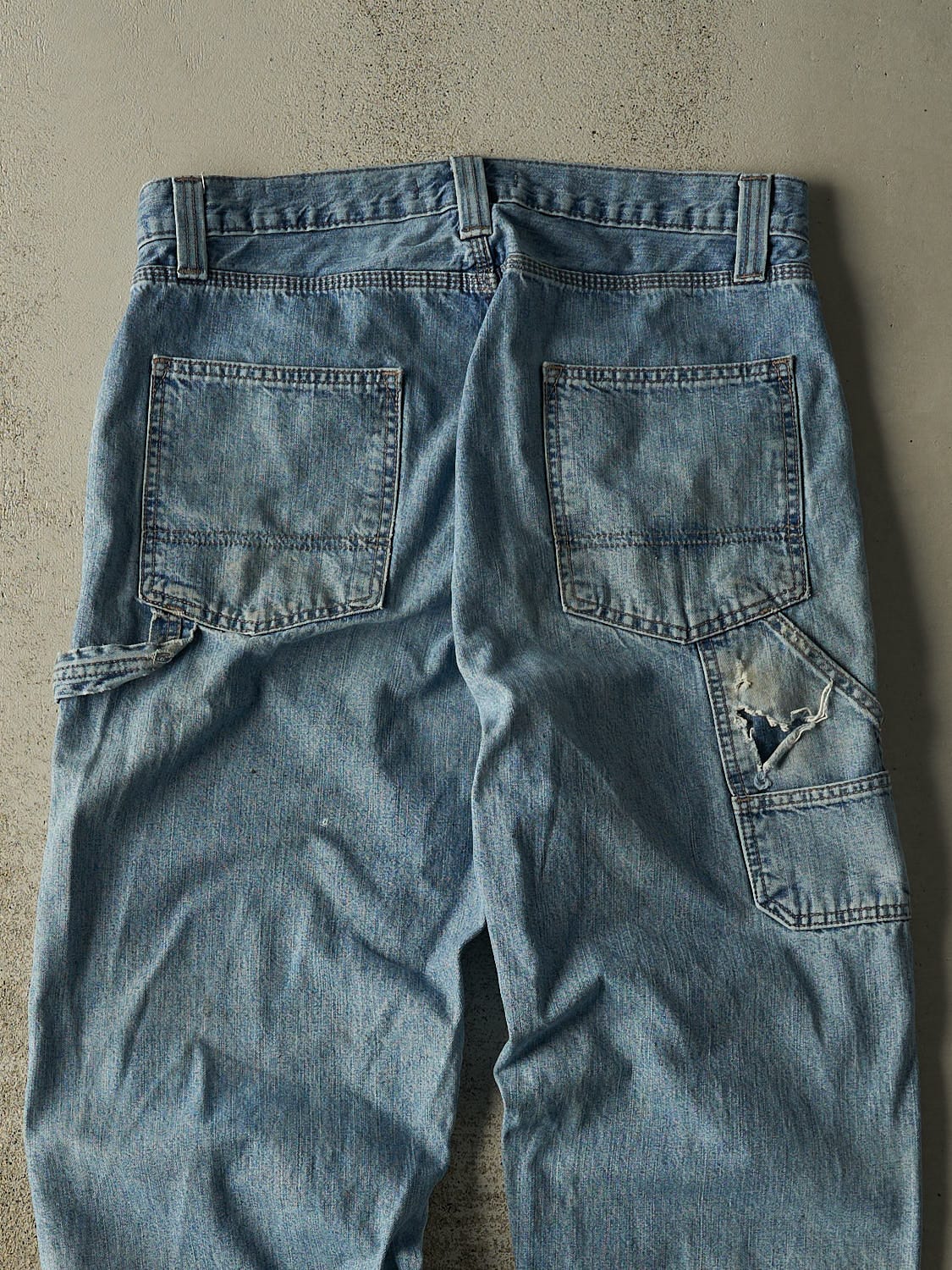 Vintage 90s Light Wash Levi's Carpenter Jeans (34x33)