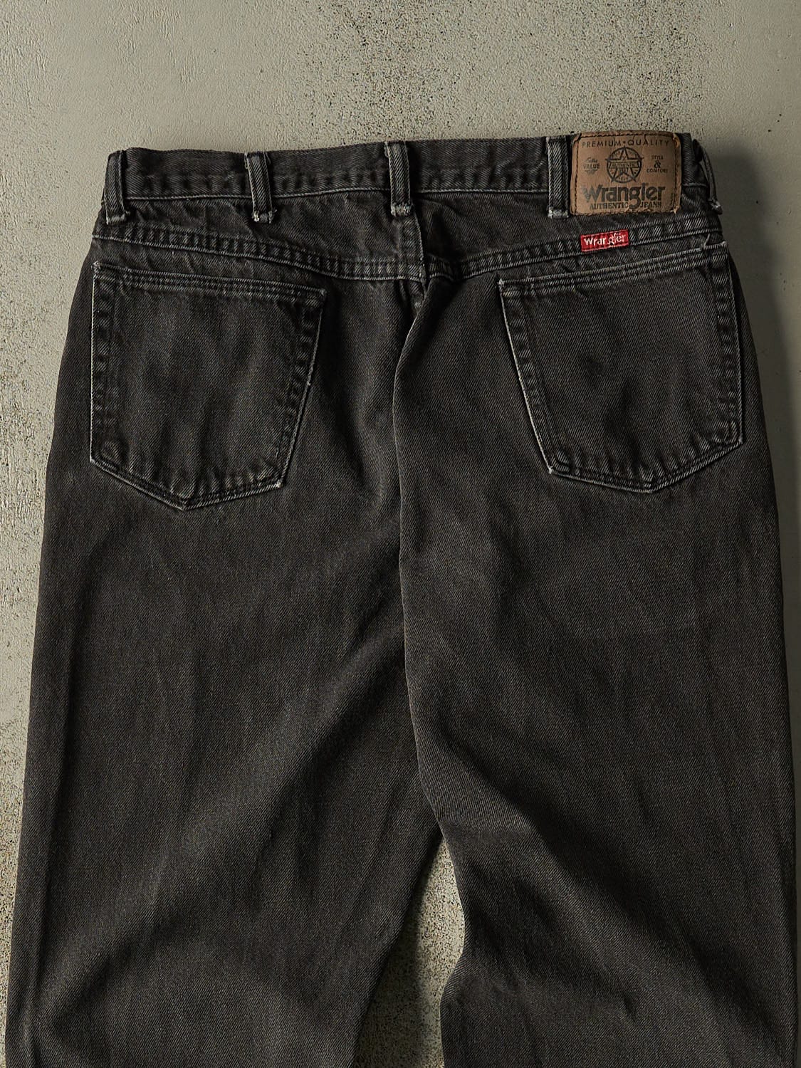 Vintage 90s Faded Black Wrangler Denim Pants (32x27.5)