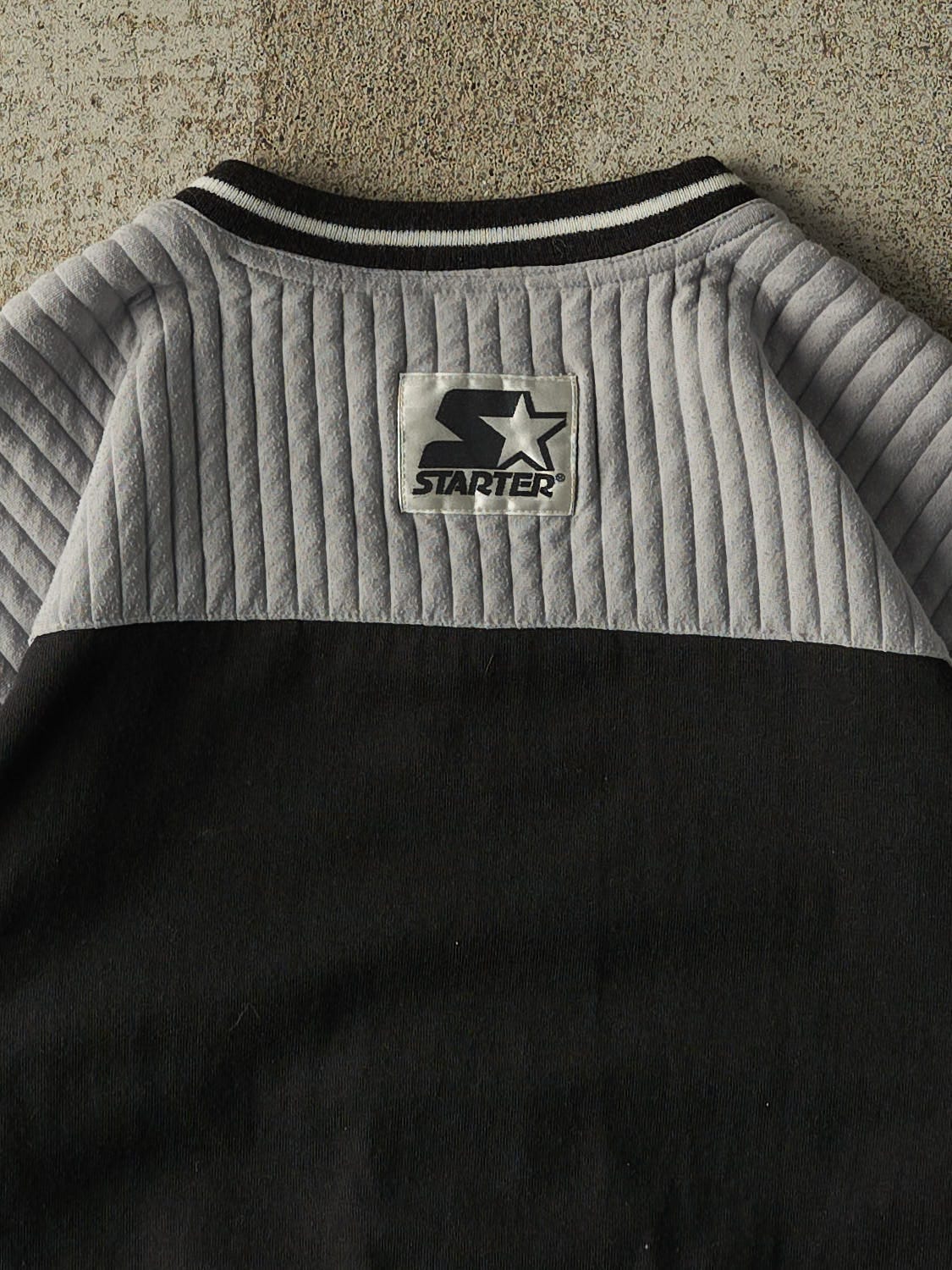 Vintage 90s Grey Los Angeles Kings Starter Hockey Jersey Style Shirt (M/L)