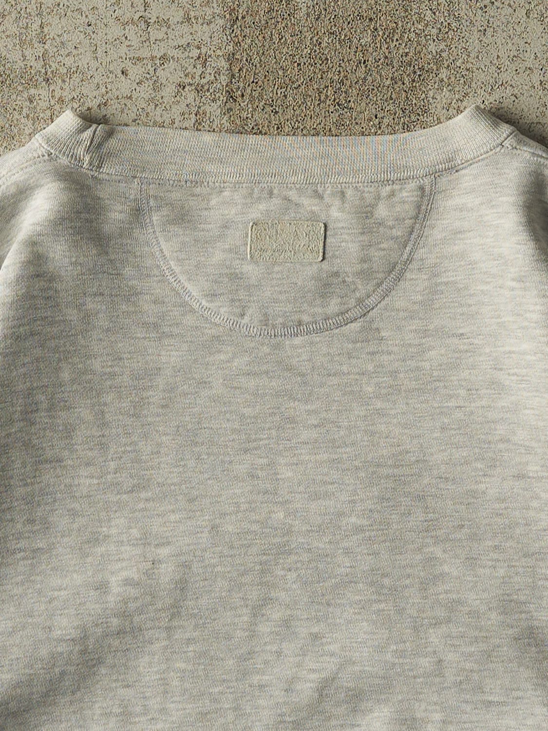 Vintage 90s Heather Grey Lake Tahoe California Embroidered Crewneck (XL)