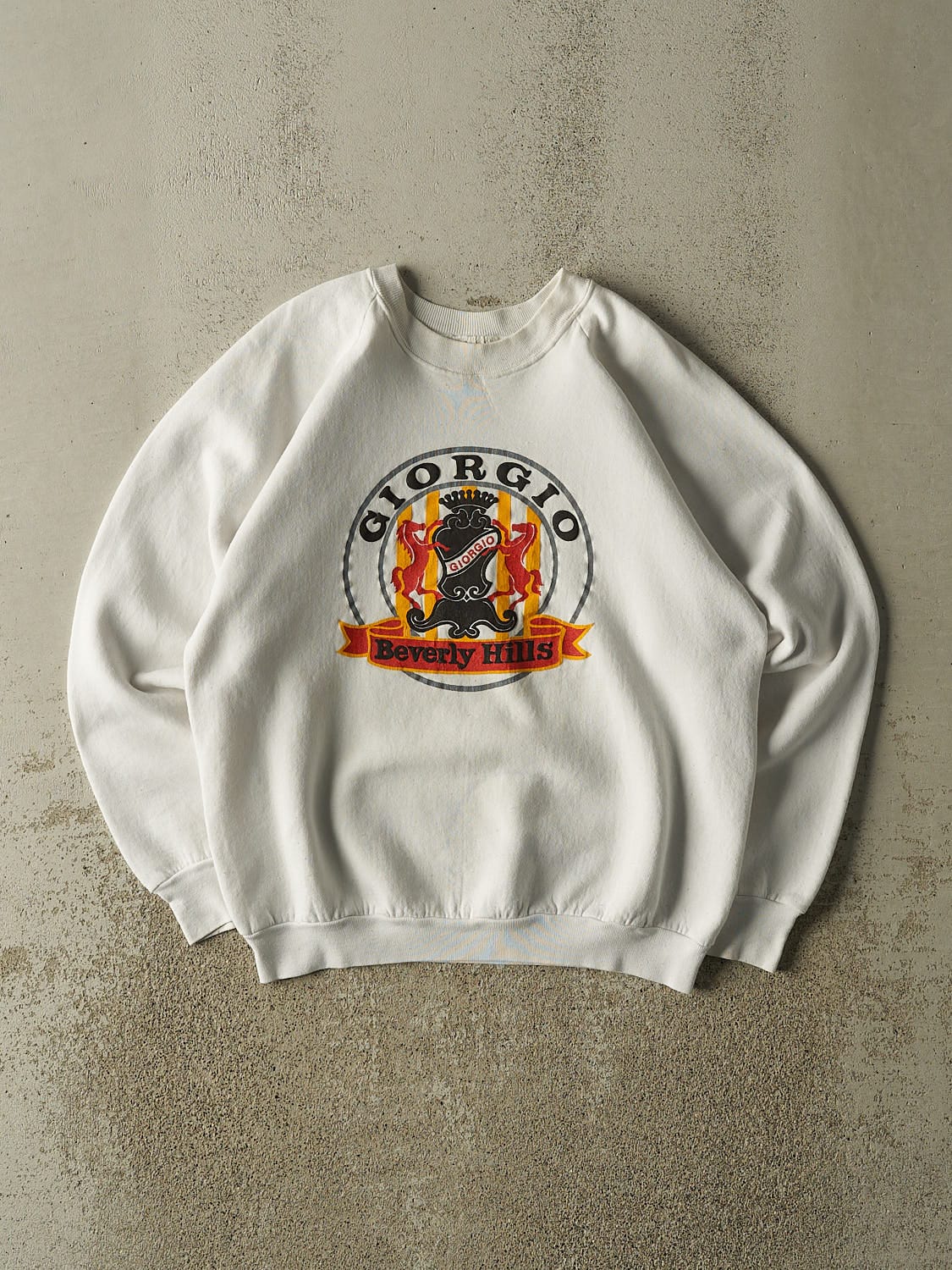 Vintage 80s White Giorgio Beverly Hills Crewneck (M)