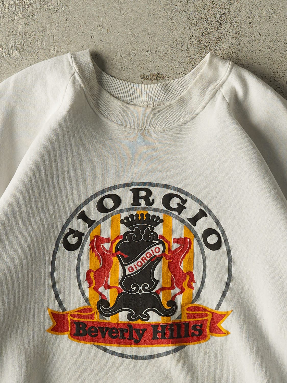 Vintage 80s White Giorgio Beverly Hills Crewneck (M)