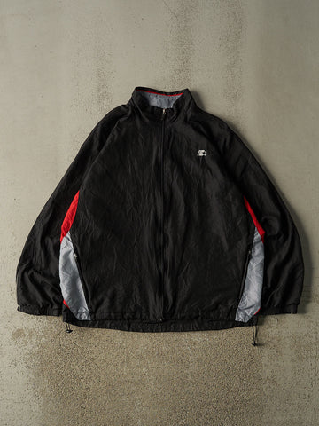 Vintage Y2K Black Starter Windbreaker Jacket (XL)