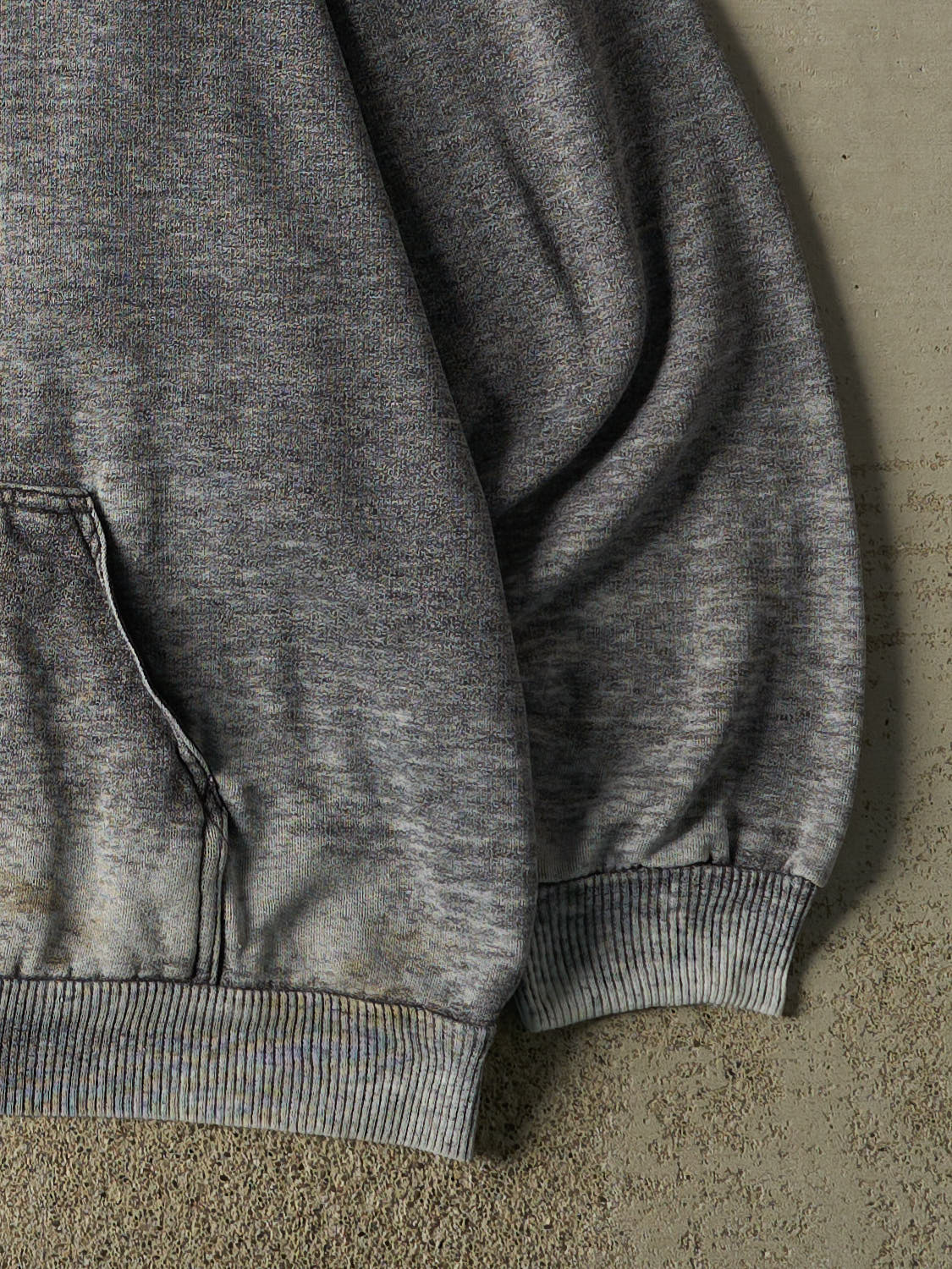 Vintage 80s Charcoal Grey Reebok Cross Training Hoodie (XL)