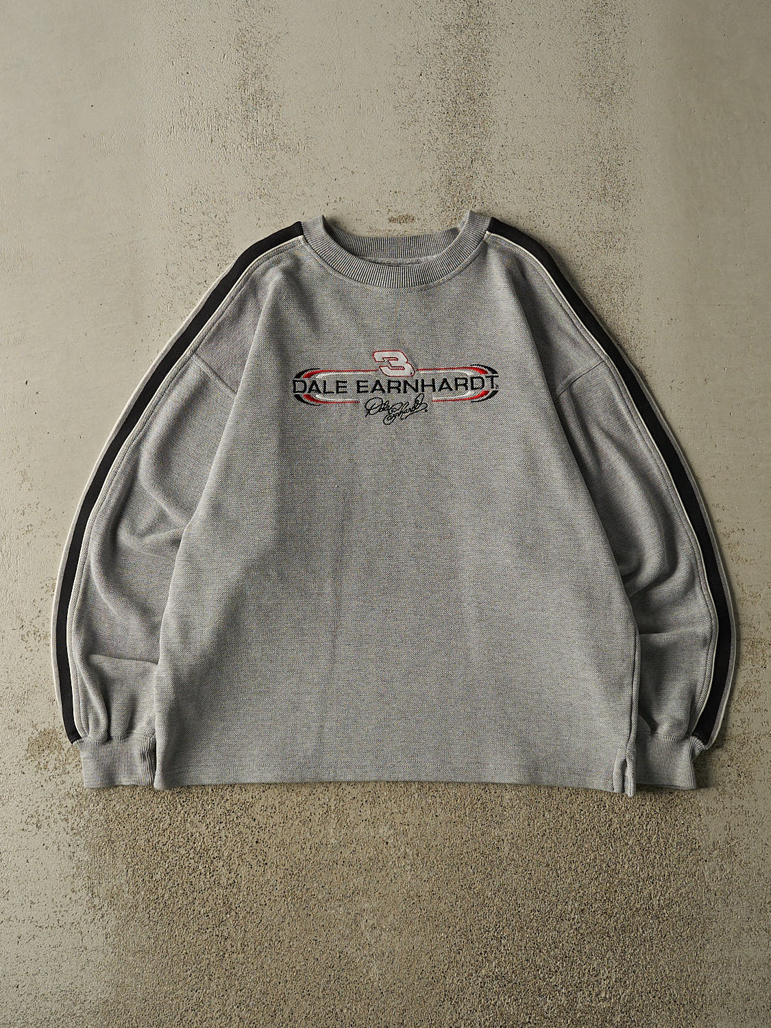 Vintage 90s Grey Dale Earnhardt Lightweight Textured Crewneck (M/L)