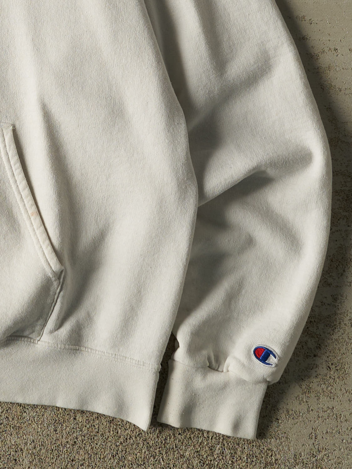 Vintage 90s White University of Notre Dame Champion Hoodie (M/L)