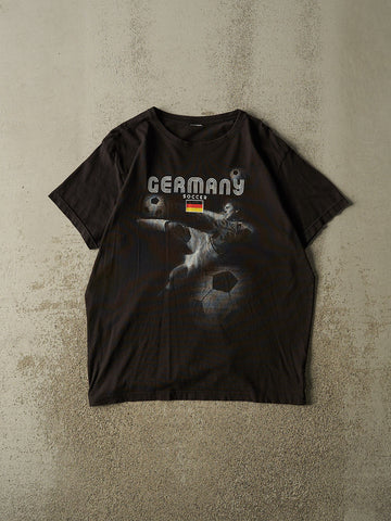 Vintage Y2K Black Germany National Soccer Tee (L/XL)