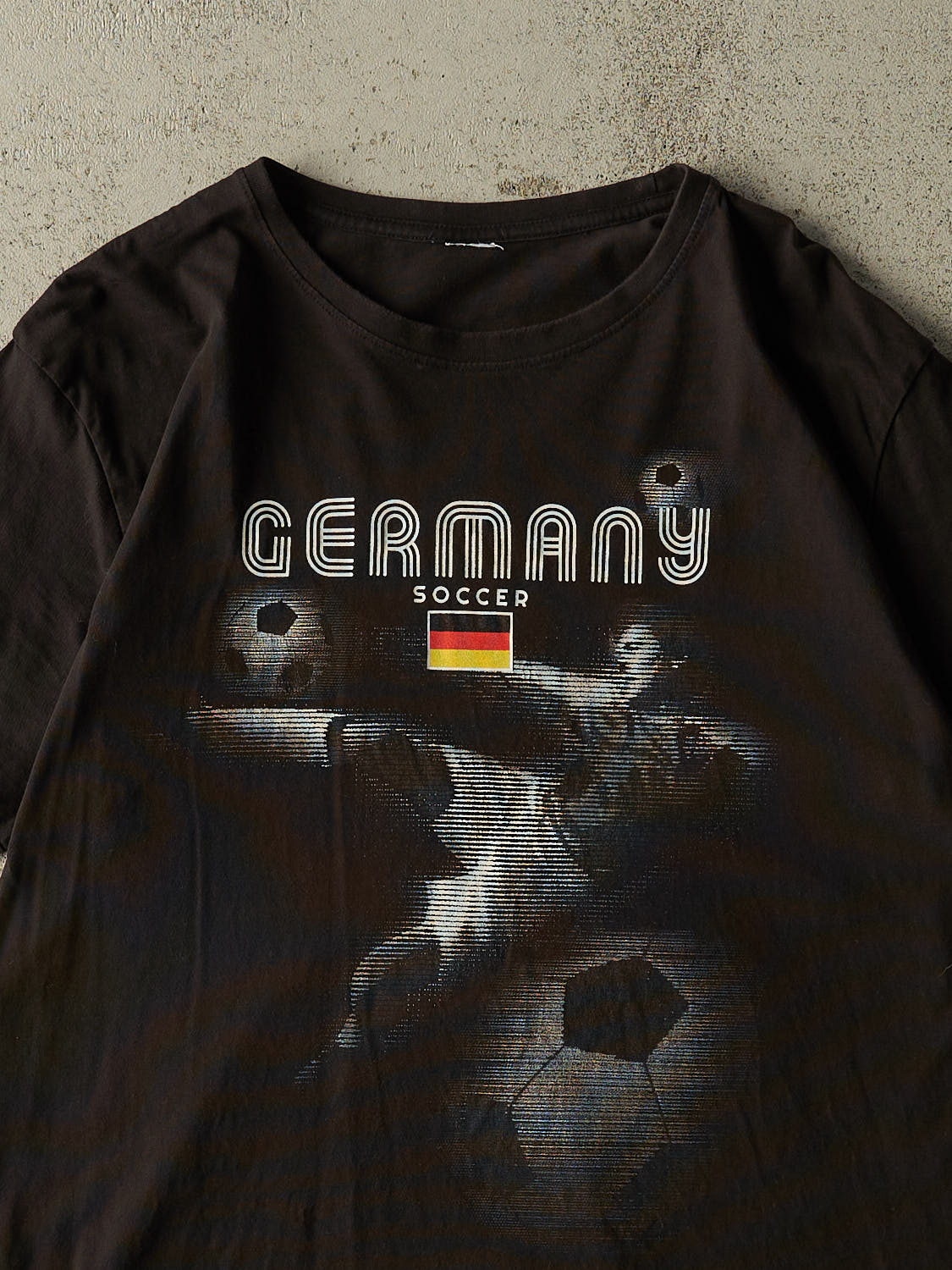 Vintage Y2K Black Germany National Soccer Tee (L/XL)