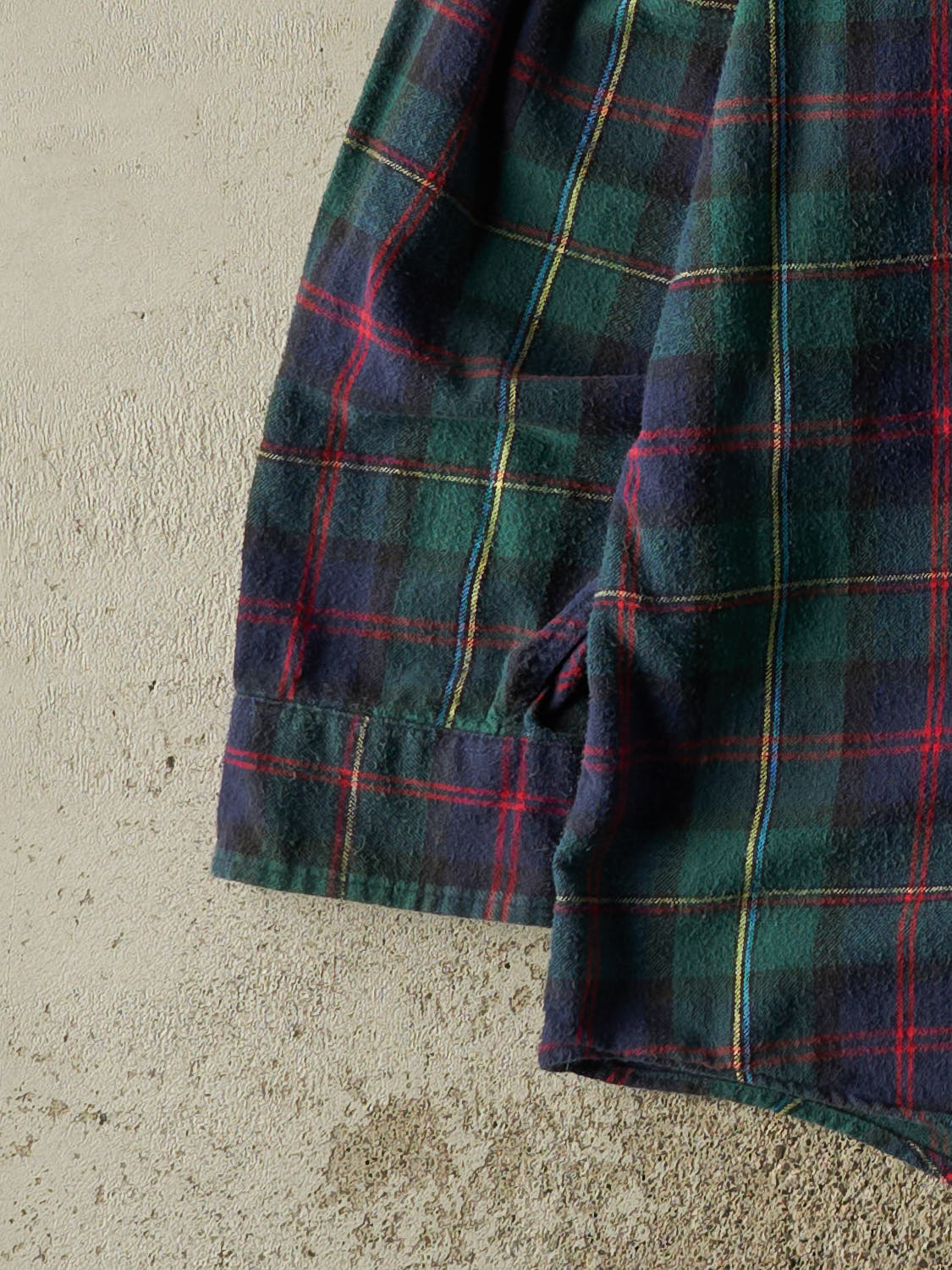 Vintage 90s Green LL Bean Flannel Button Up Long Sleeve (XXXL)