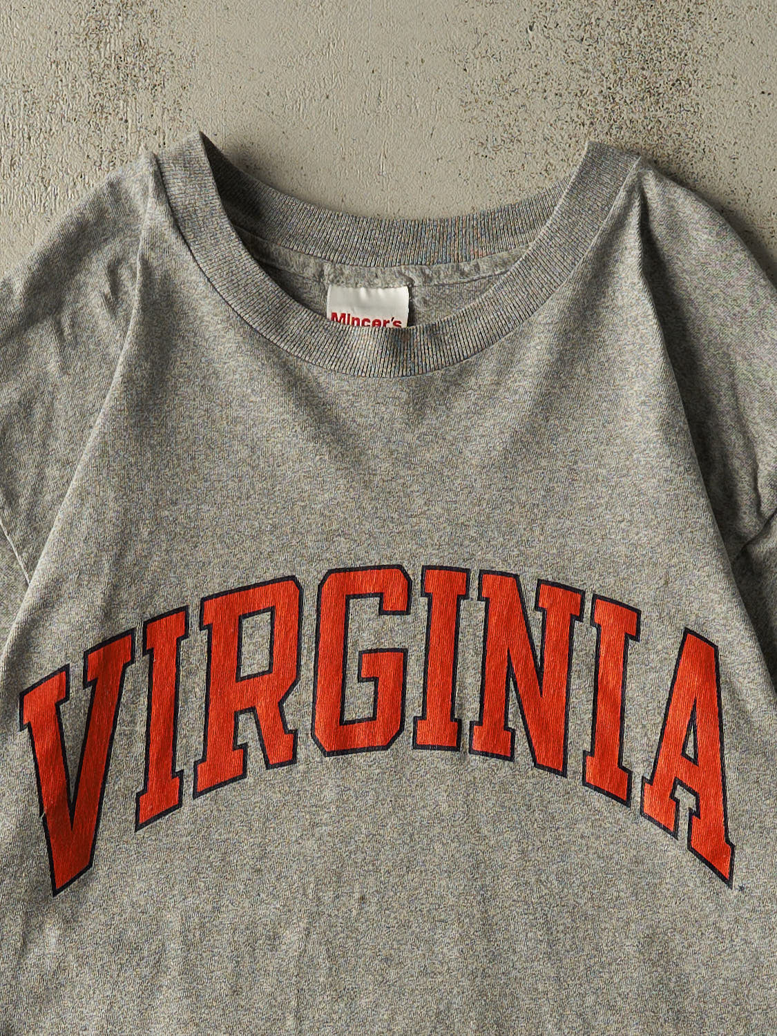 Vintage 90s Grey University of Virginia Single Stitch Tee (L/XL)
