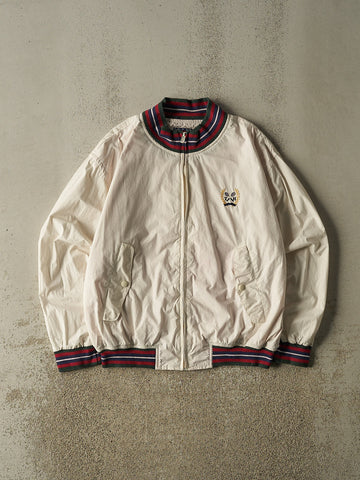 Vintage 90s Beige Tommy Hilfiger Tennis Harrington Jacket (M/L)