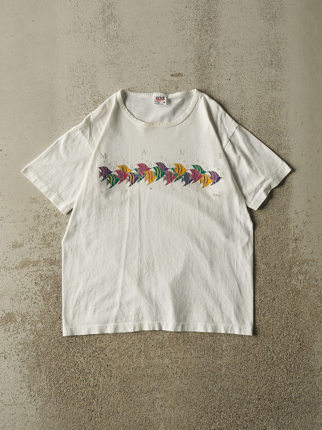 Vintage 90s White Maui Hawaii Tee (S)